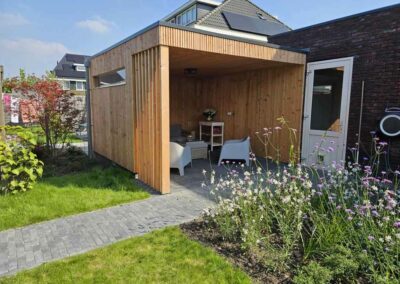 buitenverblijf | leefruimte | overkapping | houtbouw | tuin